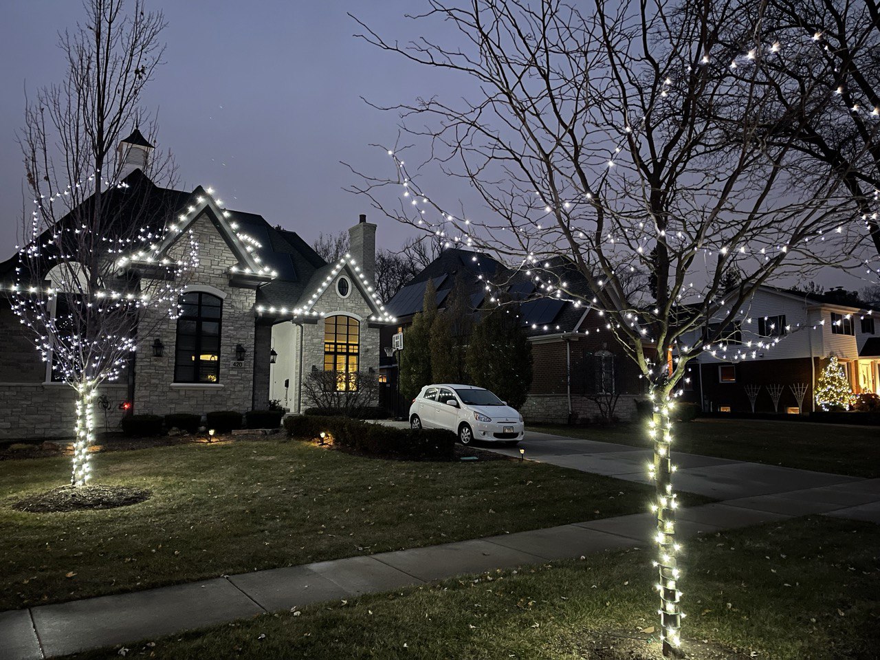Commercial Christmas Lights Installation Service